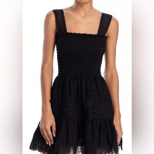 NWT Waimari Black Leah Mini Dress L